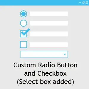 custom radio button and checkbox thumbnail