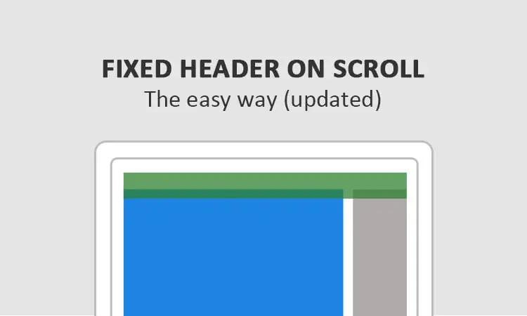 fixed header on scroll