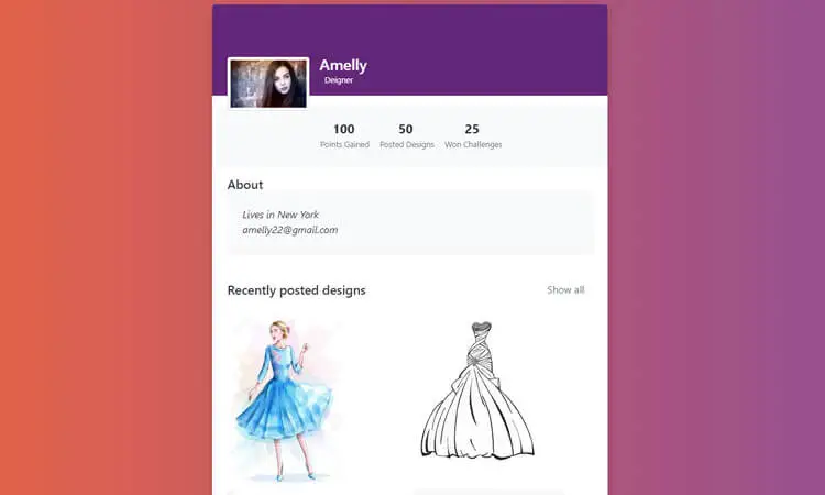 Bootstrap-4-user-profile-snippet