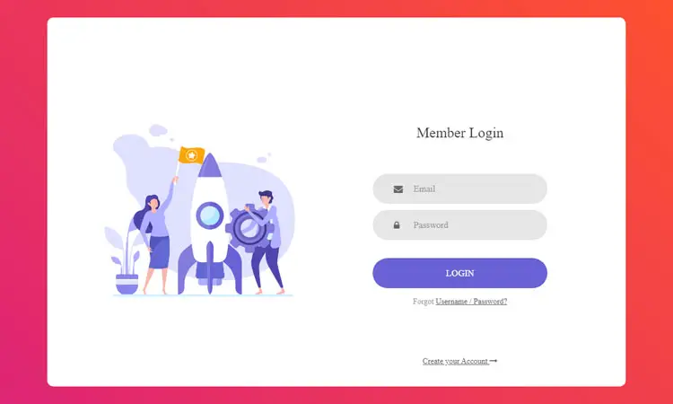 bootstrap login forms